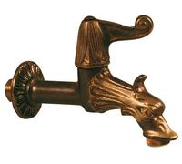 Rubinetto artistico 1/2 m. c/ros. adatt. p/gomma