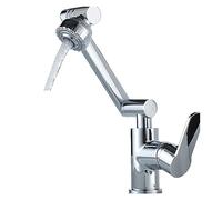 Rubinetto for acqua da 1080 gradi, miscelatore for vasca bagno, for lavello con maniglia singola, for calda e fredda(Mp34 Chrome)