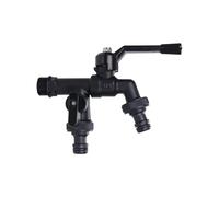 Rubinetto for acqua da giardino in ottone for esterni, con attacco for tubo flessibile, doppia uscita for lavatrice(Color 03)