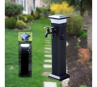 Rubinetto for acqua solare a LED for esterni antigelo adatto for l'uso in tutte le stagioni(With Dual Faucet,60CM)