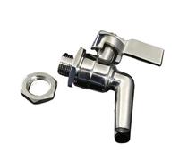 Rubinetto for barile di birra in acciaio inossidabile 304 da 1/8 1/2 3/4 1 pollice/rubinetto for vino rosso/scarico for purificatore d'acqua for macchina for bevande, 1 pezzo(3l4)