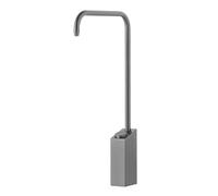 Rubinetto for bere diretto a pulsante Rubinetto for lavello da cucina Rubinetto for lavandino girevole in ottone pieno nero spazzolato oro(Gray)