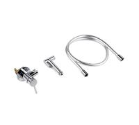 Rubinetto For Bidet Da Cucina, Bagno, Parete, Con Supporto, For Acqua Calda E Fredda, In Ottone Cromato Alta Pressione Dell'Acqua(Chrome plating)