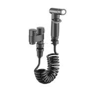 Rubinetto for bidet for WC portatile da bagno, set for bidet a spruzzo for WC Soffione doccia autopulente Rubinetto con valvola ad angolo uno in due per lavelli per roulotte e case(Grey)