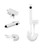 Rubinetto For Doccia Bidet In Ottone Massiccio, Miscelatore For Acqua Calda E Fredda, Rubinetti For WC Pressione Dell'Acqua Regolabile(White)