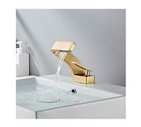 Rubinetto for lavabo a cascata, miscelatore for acqua calda e fredda monocomando in ottone induttivo, rubinetto for da bagno for la casa con tubi di ingresso,B(C)