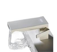 Rubinetto for lavabo a infrarossi con sensore touchless, display digitale for lavello, bagno ad alta tecnologia for cucina/lavello(White,G1/2_BRASS)