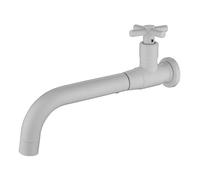 Rubinetto for lavabo a parete con raffreddamento singolo in acciaio inossidabile, tavolo di lavaggio incorporato(Pearl White)