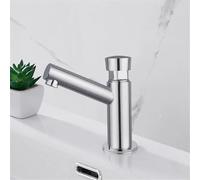 Rubinetto for lavabo con finitura in ottone cromato, rubinetto for lavabo con funzione di ritardo, for hotel, bagni pubblici, lavabo, rubinetto for lavabo con pulsante di ritardo(Style 6)