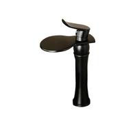 Rubinetto for lavabo da bagno annerito Rubinetto a cascata in ottone contemporaneo artistico