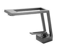 Rubinetto for lavabo da bagno con montaggio su piano maniglia singola, miscelatore acqua calda fredda rubinetto ad arco alto for lavabo(Gray)