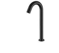 Rubinetto for lavabo da bagno con sensore a infrarossi touch-free nero. Rubinetteria senza contatto. Miscelatore for acqua calda e fredda. Lavello(Black-33cm-Mixed)
