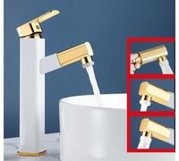 Rubinetto for lavabo da bagno estraibile for a 3 vie for caldo e freddo for Miscelatore for for Ottone(B)