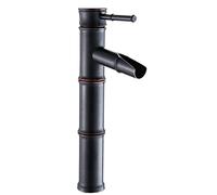 Rubinetto for lavabo da bagno for in ottone retrò Rubinetti for a cascata for a 1 foro singolo for in for,Antique F(Black B)