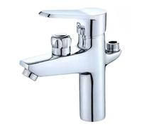 Rubinetto for lavabo da bagno, miscelatore for appoggio, rubinetto for WC, valvola miscelatrice multifunzionale for acqua calda e fredda(Style E)