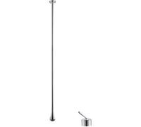 Rubinetto for lavabo da soffitto moderno for bagno con maniglia singola beccuccio a goccia rubinetto lungo con miscelatore for acqua calda fredda(Sit-down switches-silver)