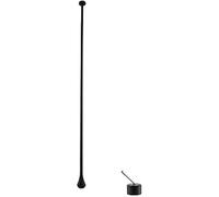 Rubinetto for lavabo da soffitto moderno for bagno con maniglia singola beccuccio a goccia rubinetto lungo con miscelatore for acqua calda fredda(Sit-down switches-Black)