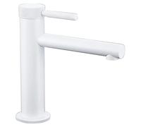 Rubinetto for lavabo in oro spazzolato, rubinetto for acqua calda e fredda, miscelatore for bagno, maniglia singola zigrinata, montaggio su piano(7601W)