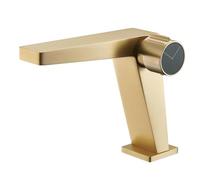 Rubinetto For Lavabo Monoforo In Oro Rosa, For Sottopiano In Rame For Acqua Pressurizzata Calda E Fredda, Senza Piombo, Facile Installazione Fai Da Te(#9)