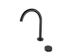Rubinetto for lavabo nero opaco a 2 fori, interruttore singolo zigrinato, miscelatore diffuso montato sul ponte, kit rubinetto for lavello caldo e freddo, supporto in ottone(BG)