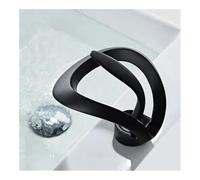 Rubinetto for lavabo Rubinetto for lavabo a cascata, mobiletto da bagno caldo e freddo Rubinetto for lavabo ASN-01(Schwarz)