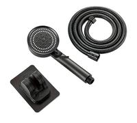 Rubinetto for lavandino del bagno, soffione doccia ad alta pressione, 5 modalità regolabili con tubo flessibile, risparmio idrico, accessori con arresto a una chiave(Black hook)