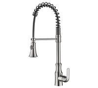 Rubinetto for lavello da cucina a scomparsa in bronzo for miscelatore for bagno caldo e freddo montato sul ponte Beccuccio in ottone con staffa