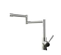Rubinetto for lavello da cucina Pieghevole flessibile esteso Tutto in acciaio inossidabile for riempitivo for pentole Miscelatore for acqua Rubinetti for lavabo