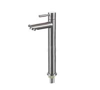 Rubinetto for lavello da cucina singolo 1/2 pollice con apertura rapida in acciaio inossidabile, utilizzato for accessori for lavandini bagno(Brushed)