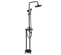 Rubinetto for riempimento vasca con spruzzatore portatile, rubinetto for doccia a pavimento for da terra for vintage a doppia maniglia