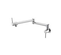 Rubinetto for riempire pentole da cucina pieghevole a parete for acqua fredda a for lavello Beccuccio girevole in ottone(Chrome)