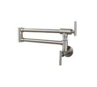 Rubinetto for riempire pentole pieghevole con interruttore in ottone, rubinetto girevole da cucina montato a parete solo for acqua fredda Commerciale
