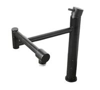 Rubinetto for riempire pentole, rubinetto da cucina pieghevole con gambo di prolunga, braccio girevole a doppio giunto estensibile, fornello in ottone, girevole a 360° Funzionamento flessibile(Black)