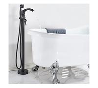 Rubinetto for vasca da bagno con cascata, doccetta, miscelatore for doccia, rubinetto for in ottone, set for, nero(Black)