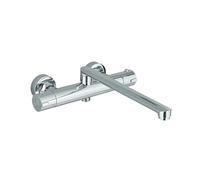 Rubinetto for vasca da bagno cromato nero, rubinetto termostatico for doccia a parete, miscelatore in ottone, for, for(Chrome 20cm)