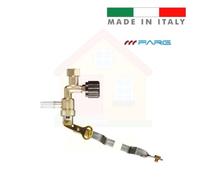 Rubinetto Galleggiante 3/8" con Rubinetto Arresto e asta regolabile per Dora