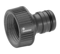 Rubinetto Gardena Profi-System, Raccordo per rubinetti con filetto da 33,3 mm(G 1 pollice), raccordo da rubinetto per una maggiore portata d'acqua (2802-20)