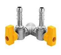 rubinetto gas a squadra ottone nichelato 1/2x14 farfalla ENOLGAS