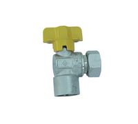 Rubinetto Gas Squadra F Con Bocchettone - 1/2" X 1/2" Dn 10