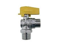 RUBINETTO GAS X TUBO INOX 1/2-1/2 MASCHIO A SFERA MURO PER TUBI INOX
