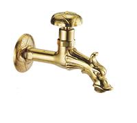 Rubinetto Giardino 1/2" Giallo a Vitone Tradizionale Mod Rinascimento Portagomma