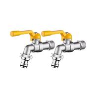 Rubinetto Giardino 1-4 pezzi 1/2'' rubinetto for tubo da giardino in ottone uno dentro due fuori 4 punti tutto in rame for connettore for balcone esterno Per il cortile(Single-outlet 2Pcs)