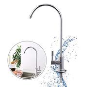 Rubinetto Girevole, Rubinetti per Lavello Monocomando in Acciaio Inox con Maniglia Singola e Fredda per Lavello Rubinetto Alto Lavabo