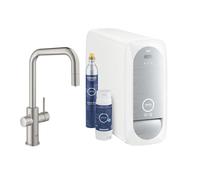 Rubinetto Grohe Blue Home Cromo Satinato Bocca a U e doccetta estraibile | 31543