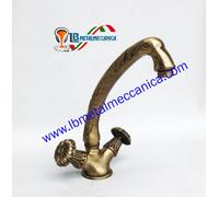 Rubinetto,Gruppo,lavello monoforo,parete,acqua,calda,fredda,ottone LB-0175/B