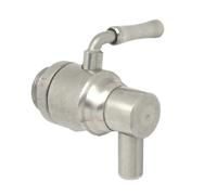 RUBINETTO IN ACCIAIO INOX A LEVA 1/2 PER CONTENITORE FUSTO OLIO ANTIGOCCIA