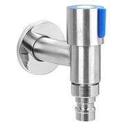 RUBINETTO IN ACCIAIO INOX PER LAVANDERIA - RUBINETTO PER ACQUA A PARETE G1/2 - PER LAVATRICE E GARDINO