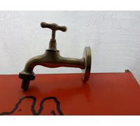 Rubinetto in ottone anticato attacco 1/2 m con portagomma per fontana