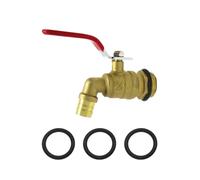 Rubinetto in Ottone con Leva Filettato Facile da Installare per Officina,