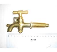 Rubinetto in ottone con portalucchetto per botte botti castagno e rovere